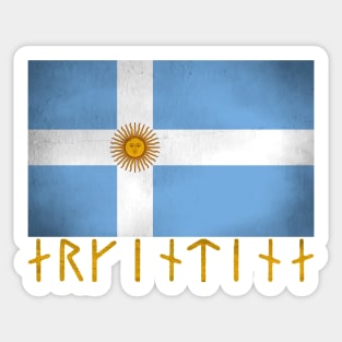 Scandinavian Argentina - Argentinian Scandinavia Sticker